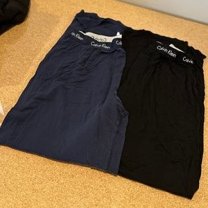 Calvin Klein Cotton Stretch Lounge Sleep Pants, Men's Large (2 pairs)